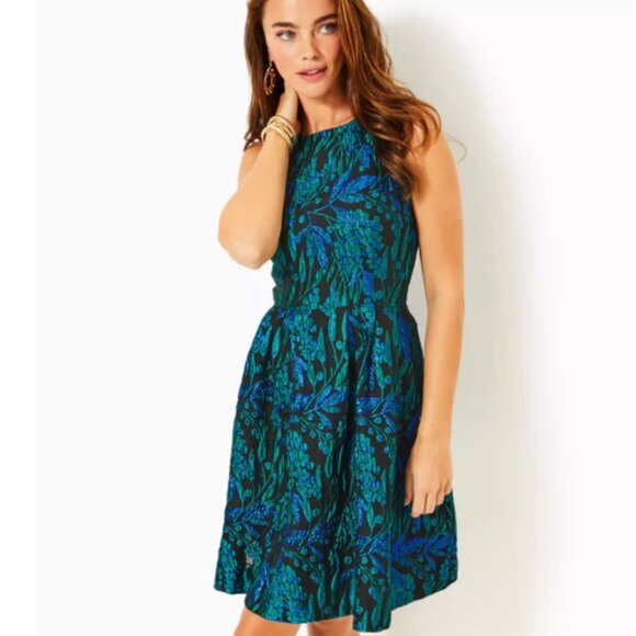 NWT LILLY PULITZER Jollian Brocade Dress - Picture 4 of 16
